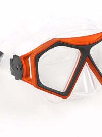 DiveSport Silicone Mask (Orange / Clear)