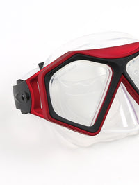 DiveSport Silicone Mask (Red / Clear)