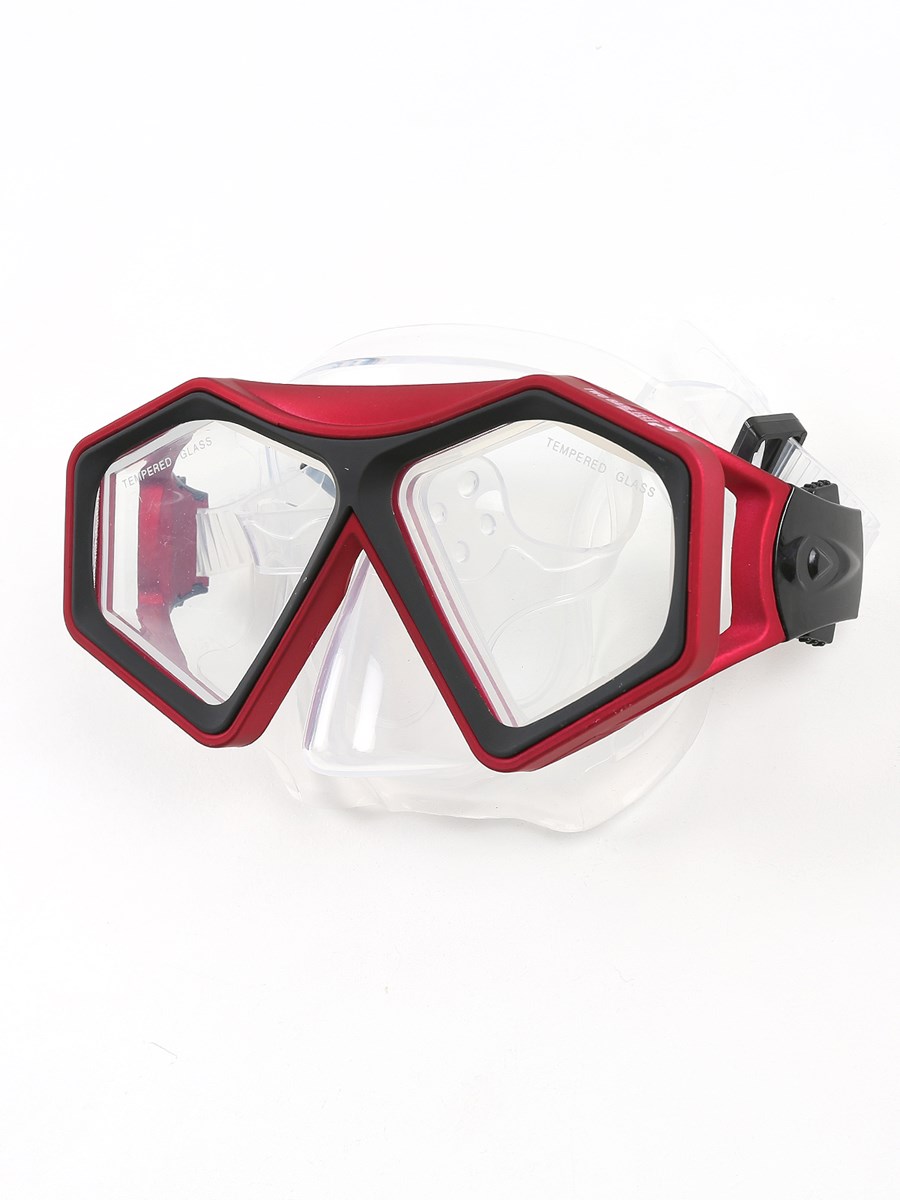 DiveSport Silicone Mask (Red / Clear)