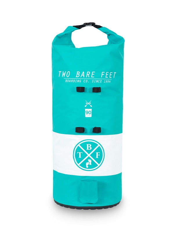 Two Bare Feet 90 Litre Waterproof Dry Bag / SUP Carry Bag (Teal)