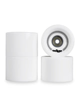 Edge Series Longboard Wheels Set of 4 70mm / 78A plus Bearings (White)