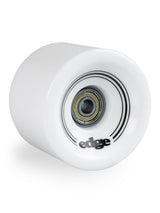 Edge Series Longboard Wheels Set of 4 70mm / 78A plus Bearings (White)