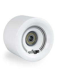 Edge Series Longboard Wheels Set of 4 70mm / 78A plus Bearings (White)