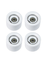 Edge Series Longboard Wheels Set of 4 70mm / 78A plus Bearings (White)