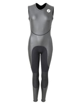 Two Bare Feet Enduro Sleeveless 2.5mm Womens Mesh Surf Suit (Black)