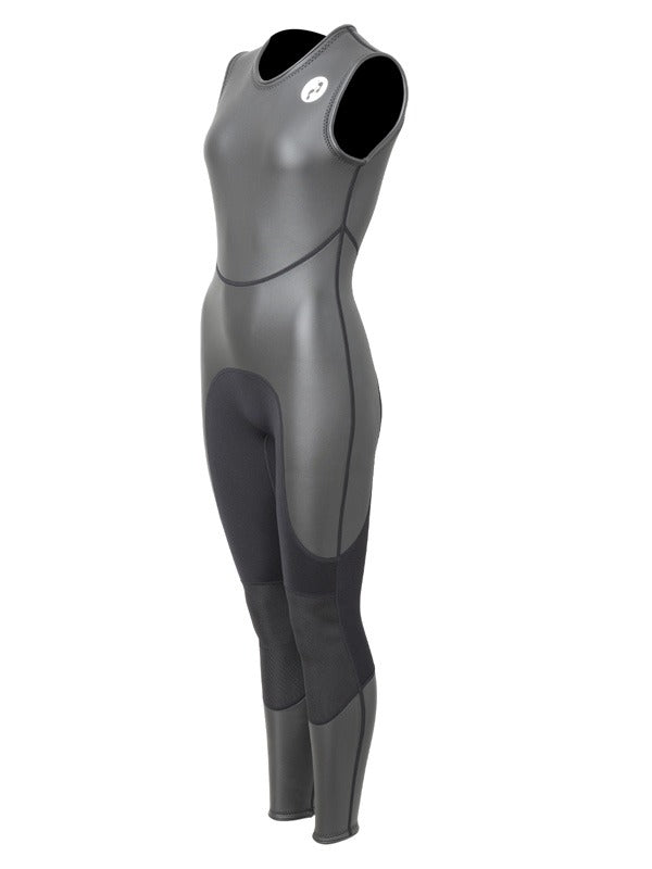 Two Bare Feet Enduro Sleeveless 2.5mm Womens Mesh Surf Suit (Black)