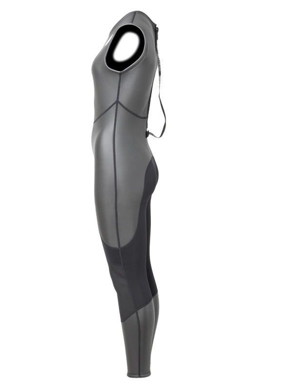 Two Bare Feet Enduro Sleeveless 2.5mm Womens Mesh Surf Suit (Black)