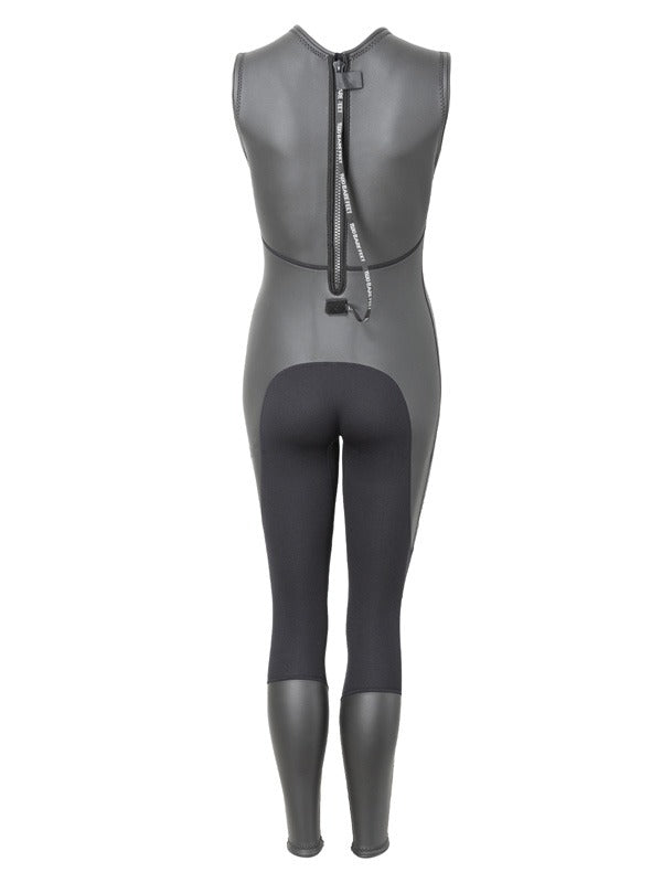 Two Bare Feet Enduro Sleeveless 2.5mm Womens Mesh Surf Suit (Black)