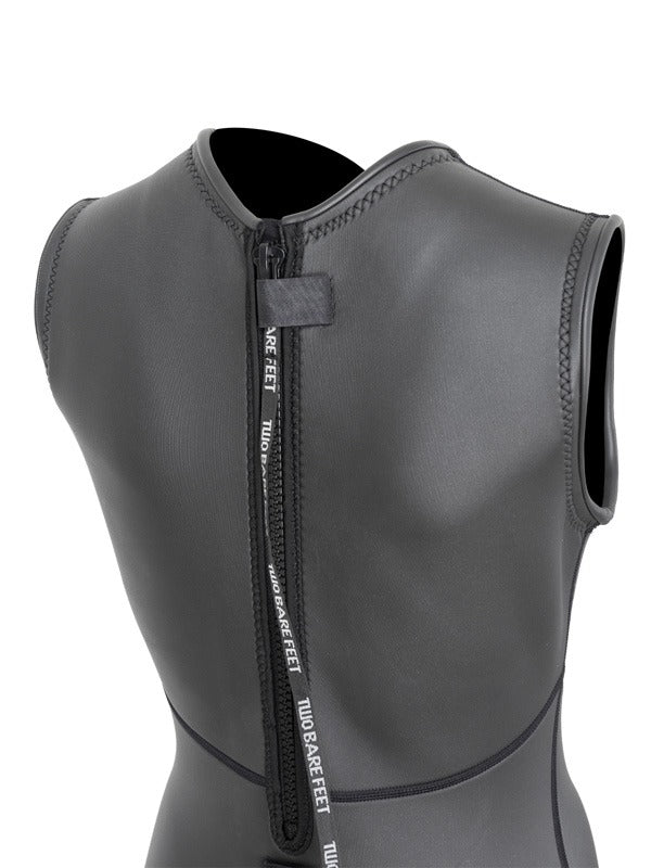 Two Bare Feet Enduro Sleeveless 2.5mm Womens Mesh Surf Suit (Black)