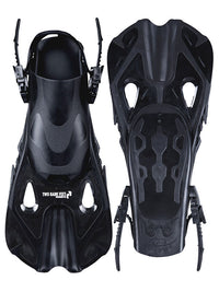 Two Bare Feet Adult Diving Fins (F01 Black)