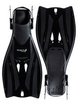 Two Bare Feet Adult Diving Fins (F52 Black)