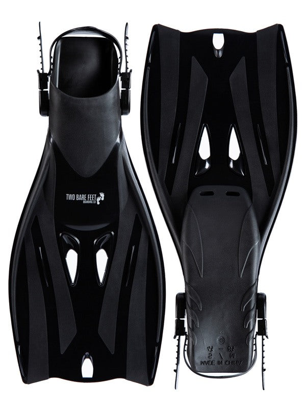 Two Bare Feet Adult Diving Fins (F52 Black)