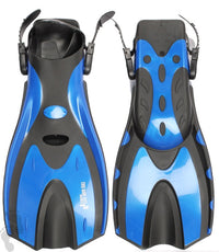 Two Bare Feet Adult Diving Fins (F70 Blue)