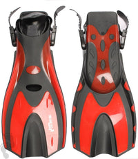 Two Bare Feet Adult Diving Fins (F70 Red)