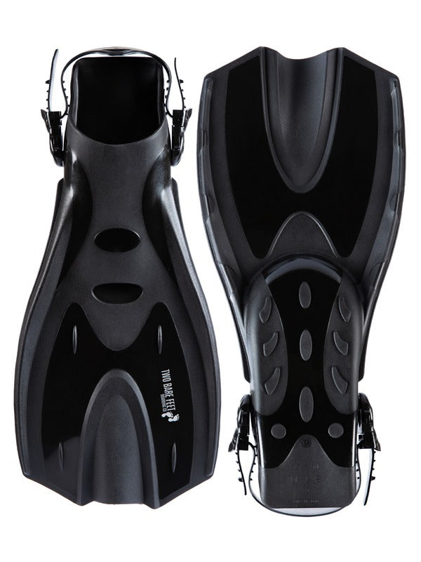 DiveSport Silicone Mask Snorkel & F70 Fins 3pc Set (Orange / Clear)
