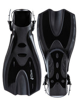DiveSport Silicone Mask Dry Top Snorkel & F70 Fins 3pc Set (Blue / Black)