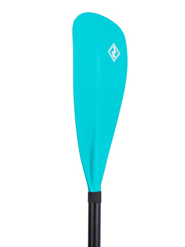Two Bare Feet 2 Piece Fibreglass Hybrid SUP Paddle & Bag Package (Teal)