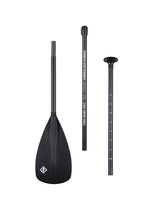 Two Bare Feet 3 Piece Fibreglass Hybrid SUP Paddle (Black)