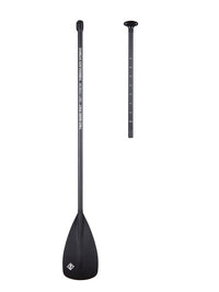 Two Bare Feet 2 Piece Fibreglass Hybrid SUP Paddle (Black)