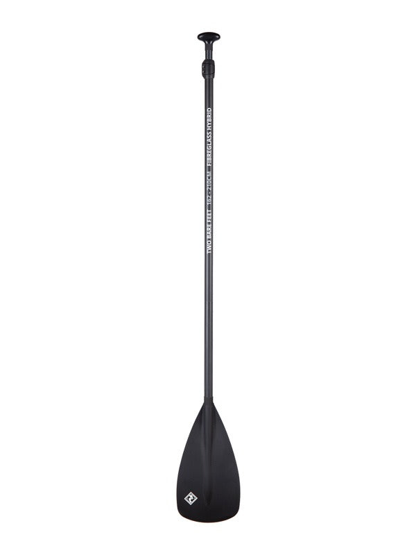 Two Bare Feet 3 Piece Fibreglass Hybrid SUP Paddle (Black)