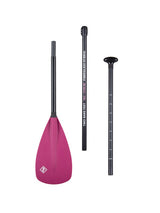 Two Bare Feet 3 Piece Fibreglass Hybrid SUP Paddle (Raspberry)