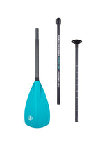 Two Bare Feet 3 Piece Fibreglass Hybrid SUP Paddle (Teal)