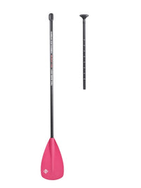 Two Bare Feet 2 Piece Fibreglass Hybrid SUP Paddle (Pink)