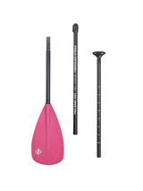 Two Bare Feet 3 Piece Fibreglass Hybrid SUP Paddle (Pink)