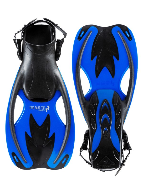Childrens Silicone Mask Snorkel Fins 3Pc Diving Set (Blue)