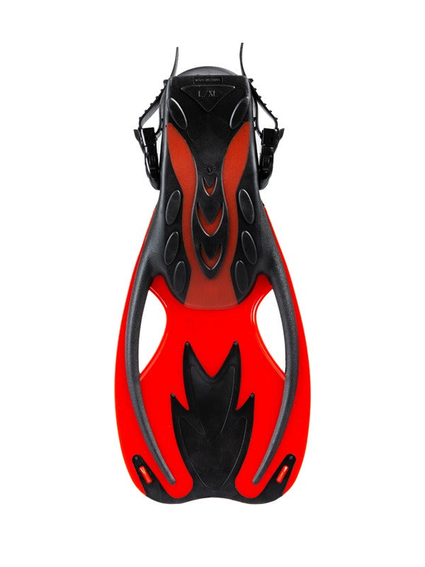 Two Bare Feet Childrens Diving Fins (F89 Red)
