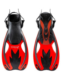 Two Bare Feet Childrens Diving Fins (F89 Red)