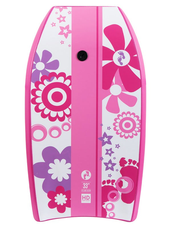 33" Flowers Bodyboard (Raspberry)