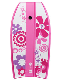 Two Bare Feet Flowers Single Bodyboard and Bag Bundle (Choice of 33", 37", 41")
