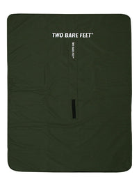 XL Sherpa Lined Waterproof Beach Travel Blanket (Forest/Raspberry)