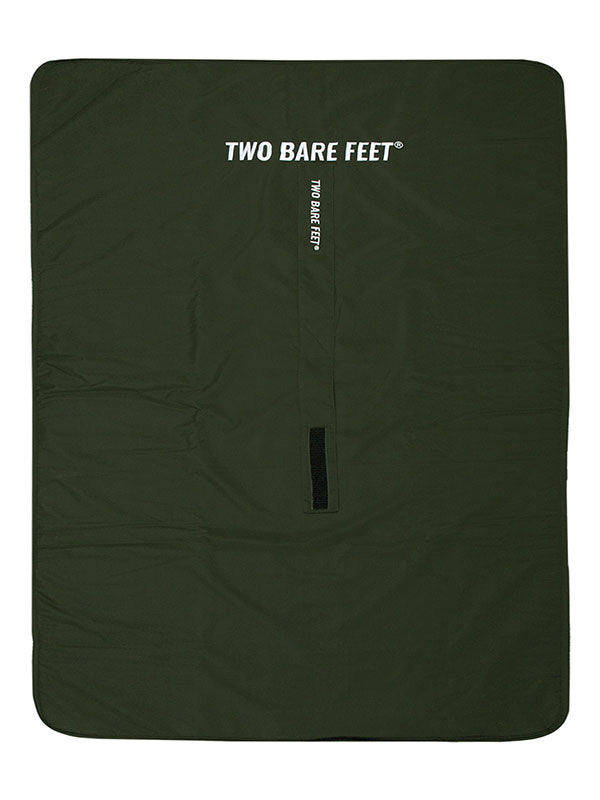 XL Sherpa Lined Waterproof Beach Travel Blanket (Forest/Charcoal)
