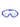 Two Bare Feet Adult Single Lens Swim Goggles (White/Blue)
