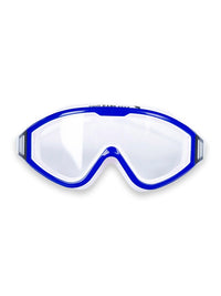 Two Bare Feet Adult Single Lens Swim Goggles (White/Blue)