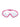 Two Bare Feet Adult Single Lens Swim Goggles (White/Pink)
