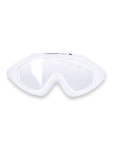 Two Bare Feet Adult Single Lens Swim Goggles (White/White)