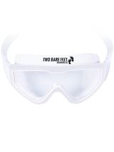 Two Bare Feet Adult Single Lens Swim Goggles (White/White)