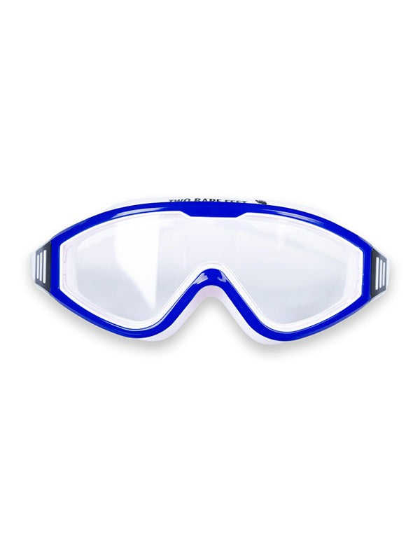 Two Bare Feet Junior Single Lens Swim Goggles (White/Blue)
