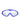 Two Bare Feet Junior Single Lens Swim Goggles (White/Blue)