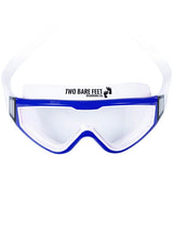 Two Bare Feet Junior Single Lens Swim Goggles (White/Blue)