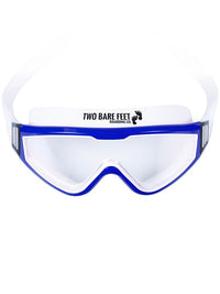 Two Bare Feet Junior Single Lens Swim Goggles (White/Blue)