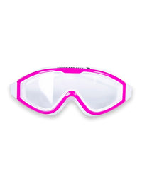 Two Bare Feet Junior Single Lens Swim Goggles (White/Raspberry)