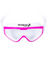 Two Bare Feet Junior Single Lens Swim Goggles (White/Raspberry)