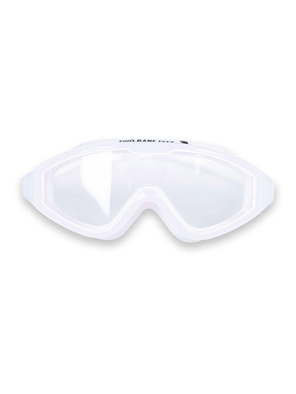 Two Bare Feet Junior Single Lens Swim Goggles (White/White)