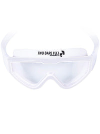Two Bare Feet Junior Single Lens Swim Goggles (White/White)