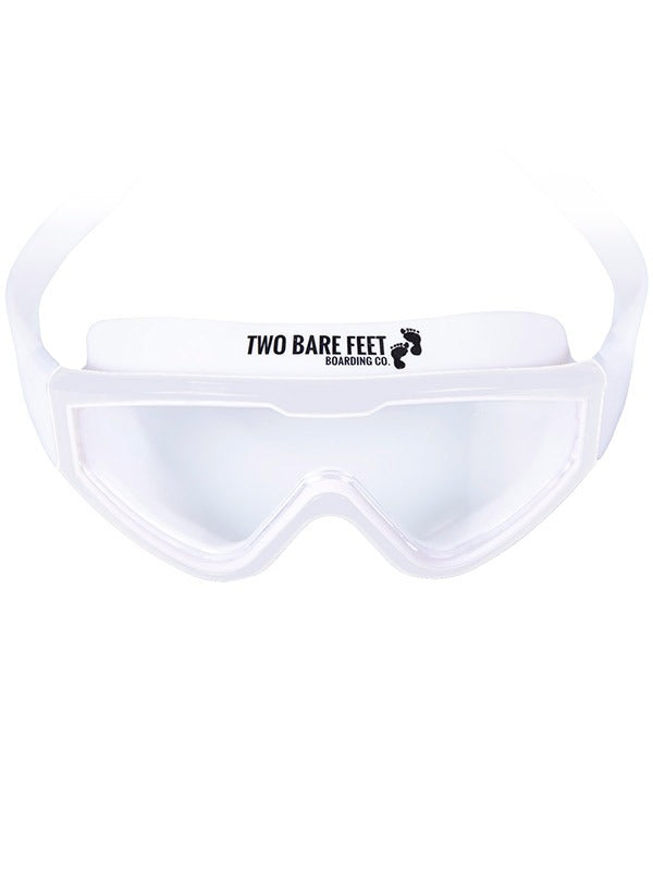 Two Bare Feet Junior Single Lens Swim Goggles (White/White)