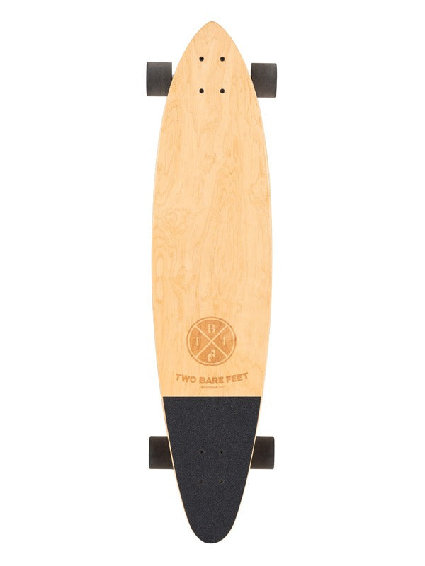 Two Bare Feet Granada 42in Canadian Maple Longboard Skateboard Complete (Black Wheels)